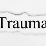 Schriftzug Trauma